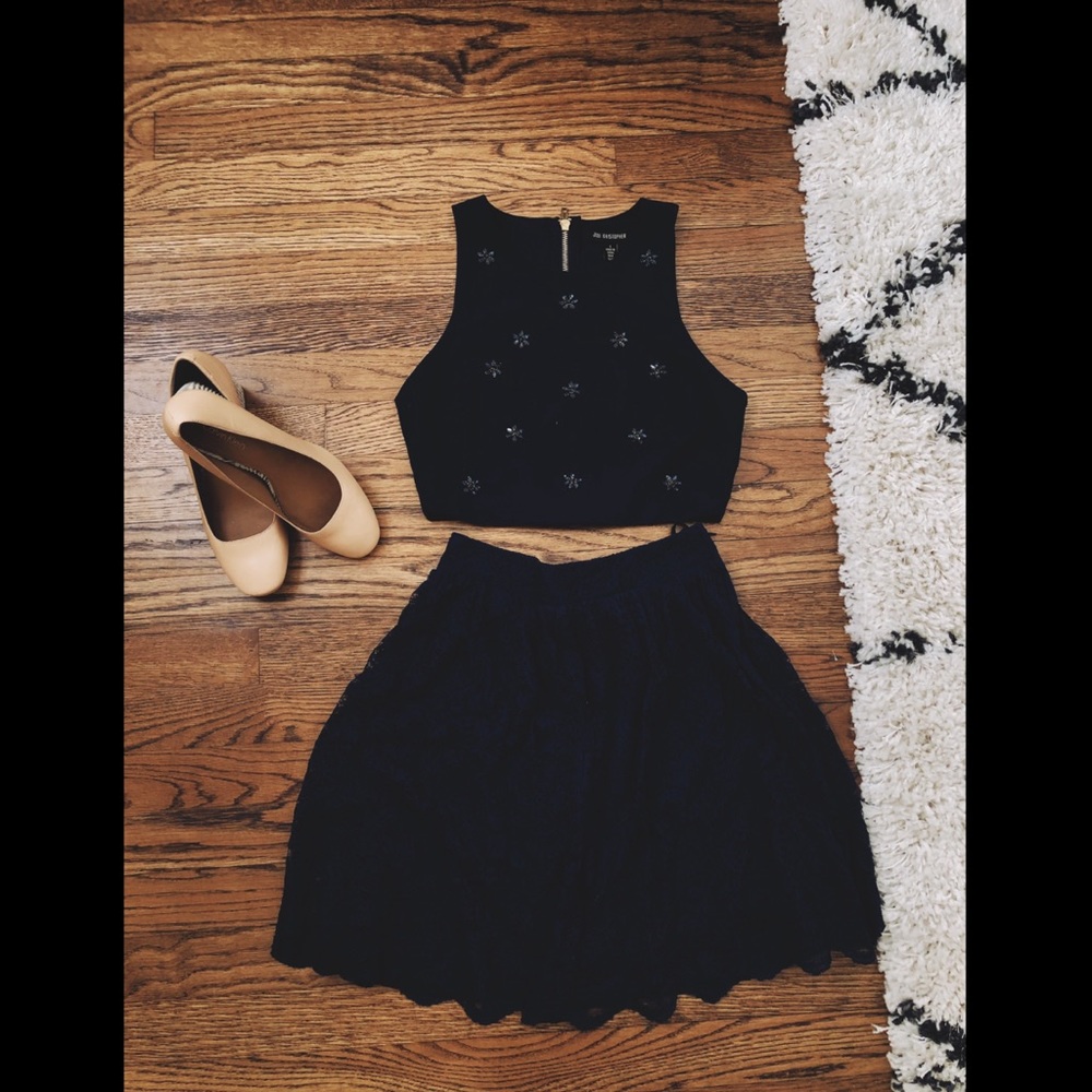 Jodi Kristopher • Two Piece Navy & Gold Set